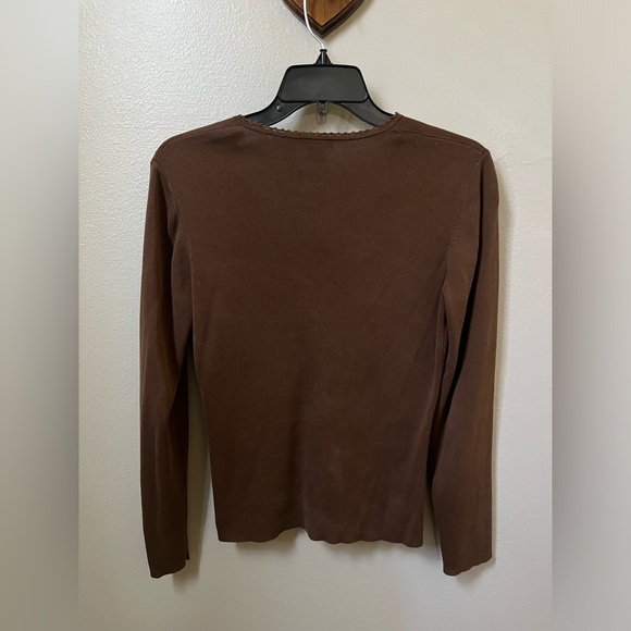 Vintage brown Ann Taylor Cardigan size small - Picture 5 of 5